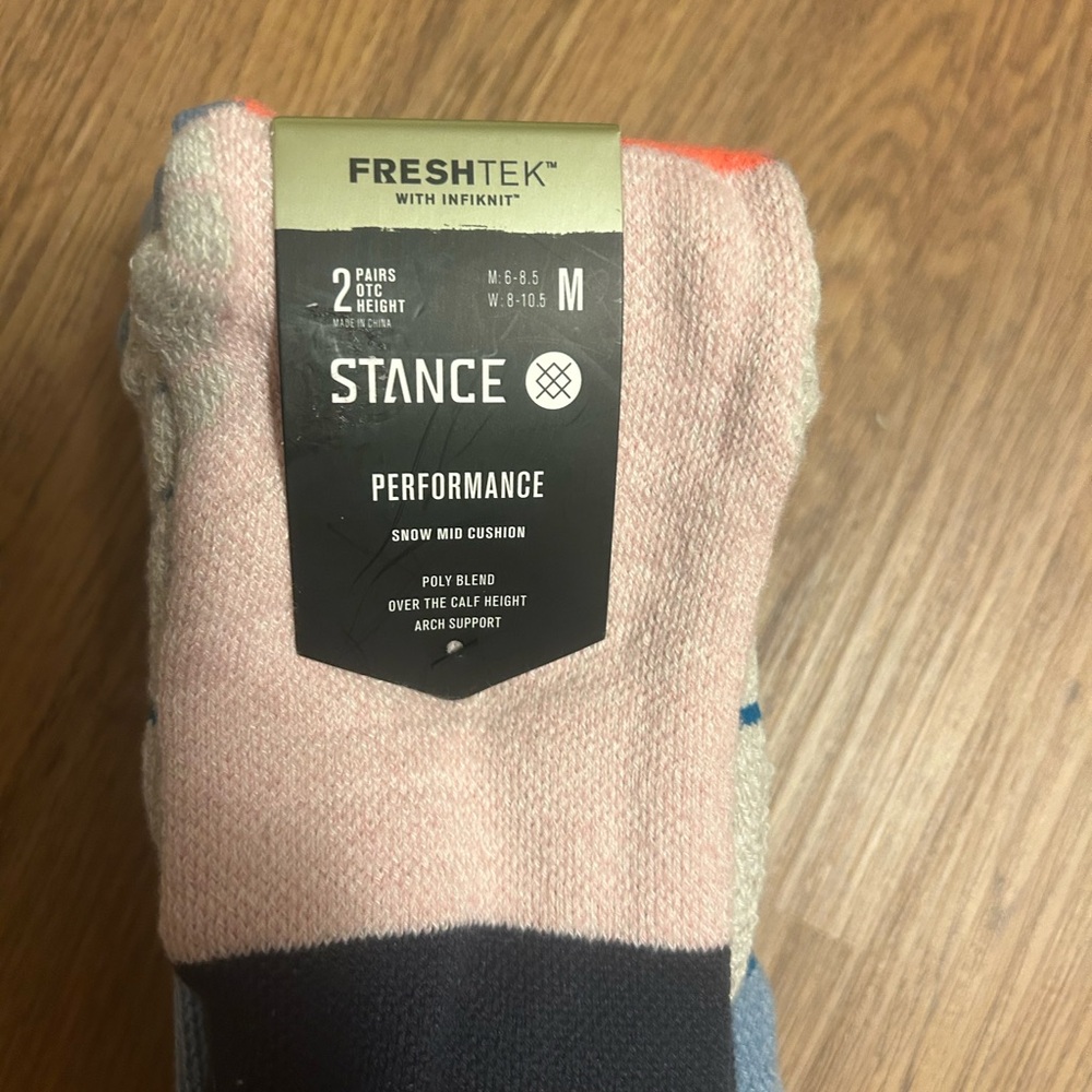 Stance Powdered Midweight Snow Socks - 2-Pack, Over the Calf (For Men and Women) - Picture 3 of 4